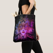 Masquerade masker Victoriaans elegante gothic Tote Bag (Dichtbij)