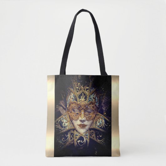 Masquerade masker Victoriaans elegante gothic Tote Bag (Voorkant)
