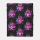 Masquerade masker Victoriaans gothic zwart roze bl Fleece Deken (Voorkant)