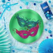 Masquerade-maskers Bord 9" (Feest)