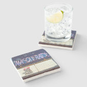 Masquerade, Masquerade Atlanta, Masquerade Stenen Onderzetter (Zijkant)