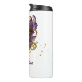 Masquerade Motief Sweet 16 Paarse Goud ID1032 Thermosbeker (Geroteerd rechts)