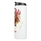Masquerade Motief Sweet 16 Rood Goud ID1032 Thermosbeker (Geroteerd rechts)