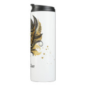 Masquerade Motief Sweet 16 Zwart Goud ID1032 Thermosbeker (Geroteerd rechts)