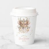 Masquerade Motief Sweet Zestien Roos Goud ID1032 Papieren Bekers (Voorkant)