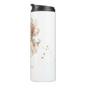 Masquerade Motif Quinceanera Roos Goud ID1031 Thermosbeker (Geroteerd rechts)