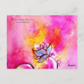 MASQUERADE NACHT Carnaval Musicus in Roze kostuum Briefkaart