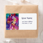 MASQUERADE NACHT Carnaval Musicus in Roze kostuum Etiket (Insitu)