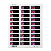 MASQUERADE NACHT Carnaval Musicus in Roze kostuum Etiket (Full Sheet)