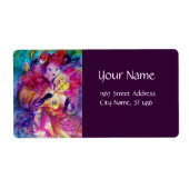 MASQUERADE NACHT Carnaval Musicus in Roze kostuum Etiket (Voorkant)