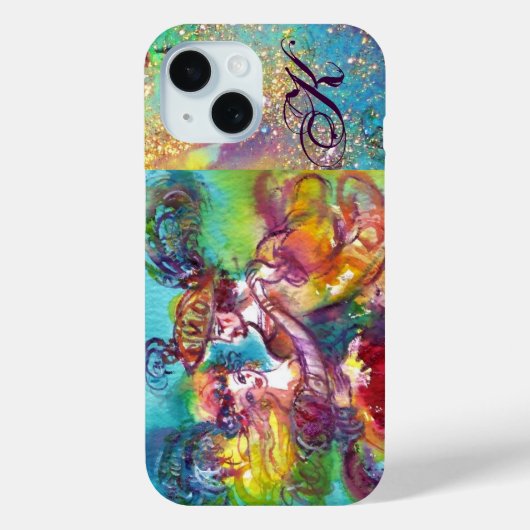 MASQUERADE NACHT/CARNIVAL DANCE MONOGRAM Case-Mate iPhone CASE (Achterkant)