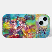 MASQUERADE NACHT/CARNIVAL DANCE MONOGRAM Case-Mate iPhone CASE (Achterkant (horizontaal))