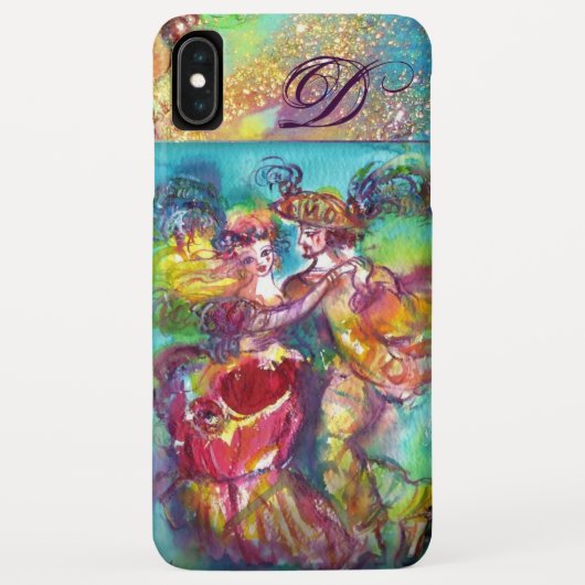 MASQUERADE NACHT/CARNIVAL DANCE MONOGRAM Case-Mate iPhone CASE (Achterkant)