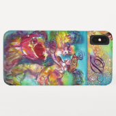 MASQUERADE NACHT/CARNIVAL DANCE MONOGRAM Case-Mate iPhone CASE (Achterkant (horizontaal))