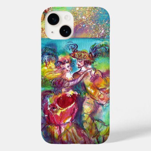 MASQUERADE NACHT/CARNIVAL DANCE MONOGRAM Case-Mate iPhone CASE (Achterkant)
