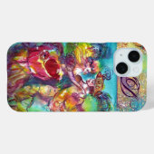 MASQUERADE NACHT/CARNIVAL DANCE MONOGRAM Case-Mate iPhone CASE (Achterkant (horizontaal))