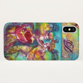 MASQUERADE NACHT/CARNIVAL DANCE MONOGRAM Case-Mate iPhone CASE (Achterkant (horizontaal))
