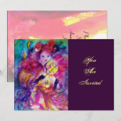 MASQUERADE NACHT FEestJE Kaart (Voorkant / Achterkant)