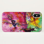 MASQUERADE NACHT / LADY MET ZWARTE CAT-MONOGRAM Case-Mate iPhone CASE (Achterkant (horizontaal))