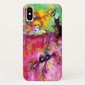 MASQUERADE NACHT / LADY MET ZWARTE CAT-MONOGRAM Case-Mate iPhone CASE (Achterkant)