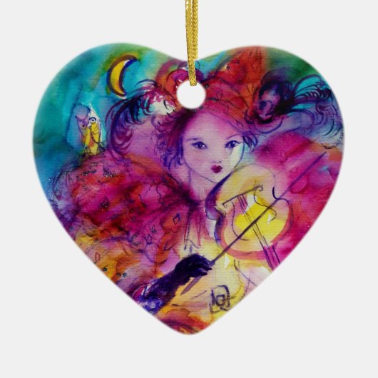 MASQUERADE NACHT / MUSICAL CLOED KERAMISCH ORNAMENT (Voorkant)