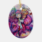 MASQUERADE NACHT / MUZIEK MAKEND PINK SLOT KERAMISCH ORNAMENT (Achterkant)