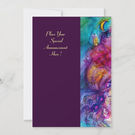 MASQUERADE NACHT PARTIJ KAART (Achterkant)