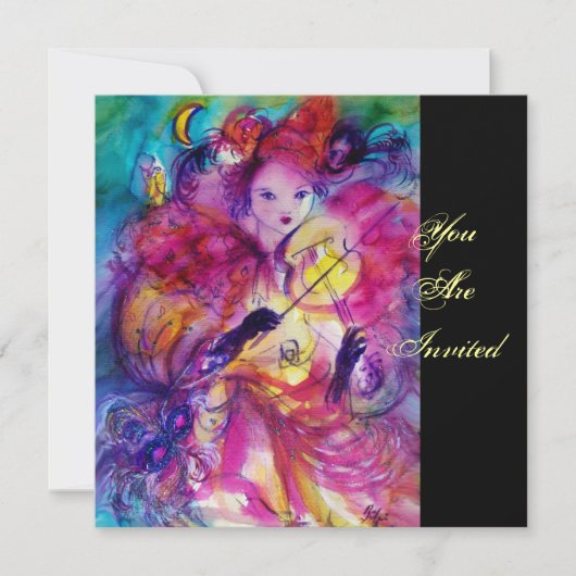 MASQUERADE NACHT PARTIJ KAART (Voorkant)