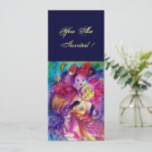 MASQUERADE NACHT PARTIJ KAART (Staand voorkant)