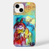 MASQUERADE NACHT/RED YELLOW JESTER MONOGRAM Case-Mate iPhone CASE (Achterkant)