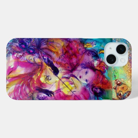 MASQUERADE NACHT / Venetiaans carnaval Case-Mate iPhone Case (Achterkant (horizontaal))