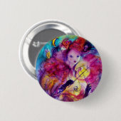 MASQUERADE NACHT / Venetiaans carnaval Ronde Button 5,7 Cm (Voorkant /achterkant)