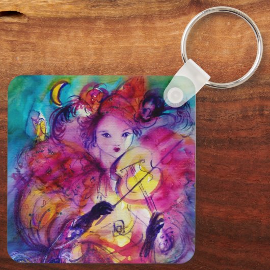 MASQUERADE NACHT / Venetiaans carnaval Sleutelhanger (Achterkant)