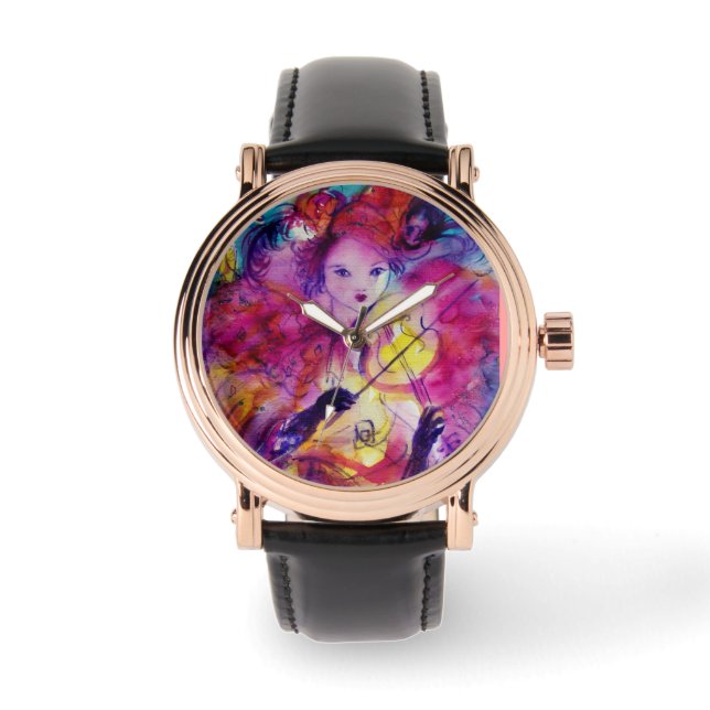 MASQUERADE NACHT / Venetiaanse carnavalmaskers Horloge (Voorkant)