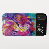 MASQUERADE NACHT VIOLINIST AND OWL Monogram Case-Mate iPhone Case (Achterkant (horizontaal))