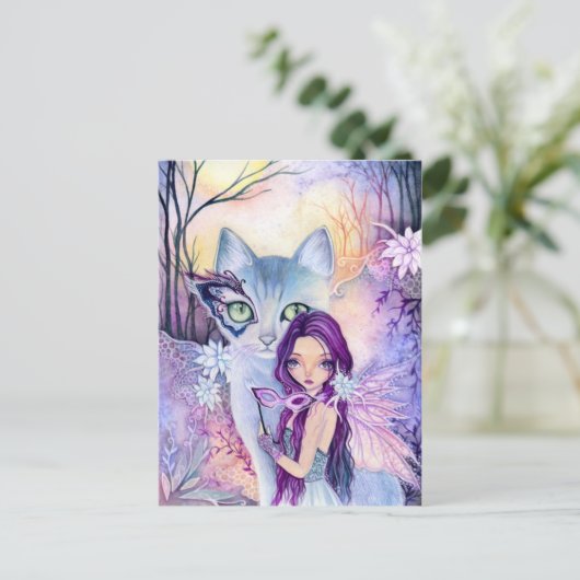 Masquerade night - Briefkaart (Staand voorkant)