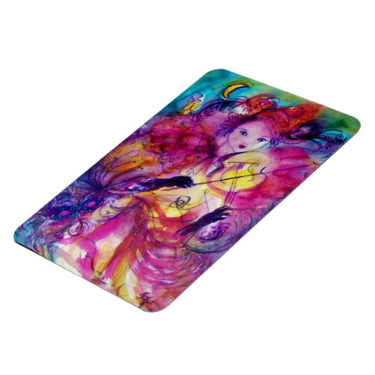 MASQUERADE NIGHT / Venetiaans Carnaval Magneet (Linkerzijde)