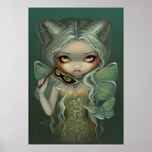 Masquerade of Moths ART PRINT butterfly rococo (Voorkant)