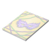 Masquerade Paarse Masker Notitieblok (Linkerzijde)