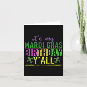 Masquerade Parade Birthday Celebration Party Mardi Kaart
