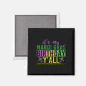 Masquerade Parade Birthday Celebration Party Mardi Magneet (Voorkant / Achterkant)