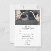 Masquerade & Parels Wedding RSVP (Voorkant)