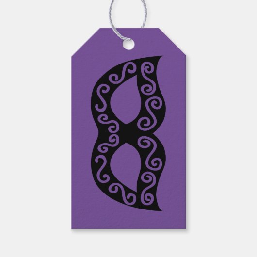 Masquerade partij masker aangepaste gunst cadeau l cadeaulabel (Voorkant)