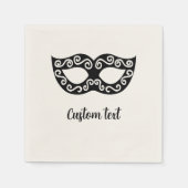Masquerade partij masker aangepaste papieren serve servet (Voorkant)