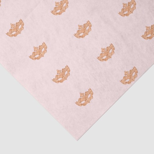 Masquerade partij roos gouden masker tissuepapier (Detail)