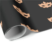Masquerade partij zwart goud masker cadeaupapier (Rol Hoek)