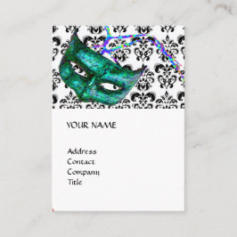 MASQUERADE PARTIJ zwart-wit, demker Visitekaartje