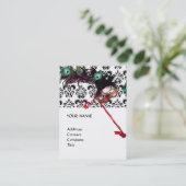 MASQUERADE PARTIJ zwart-wit, demker Visitekaartje (Staand voorkant)