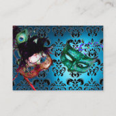 MASQUERADE PARTIJ zwart-wit, demker Visitekaartje (Achterkant)