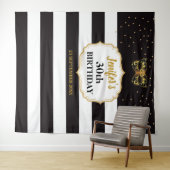 Masquerade Party Birthday Party Tapestry Backdrop Wandkleed (In Situ (horizontaal))